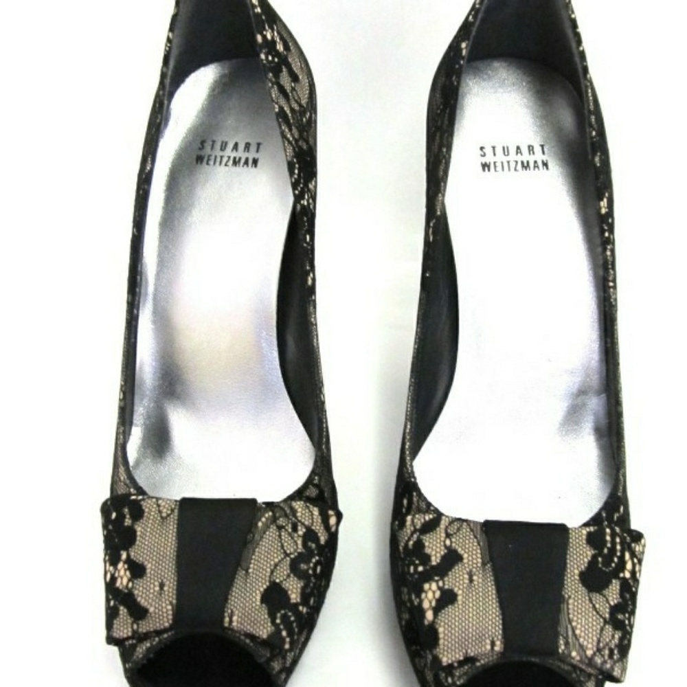 Stuart Weitzman Black Lace Pumps - NEW